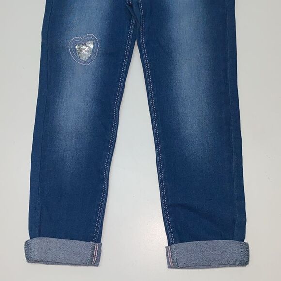 🔥BEAUTEES GIRLS JEANS KIDS SIZE 5 pull on New - Picture 3 of 4